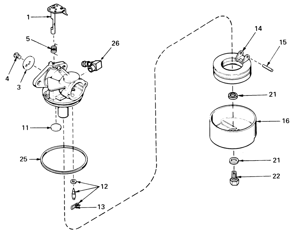 Carburetor No. 631784a (Models 20562 And 20673) Diagram and Parts List for 20562 7000001 - 7999999 Toro Lawn Mower