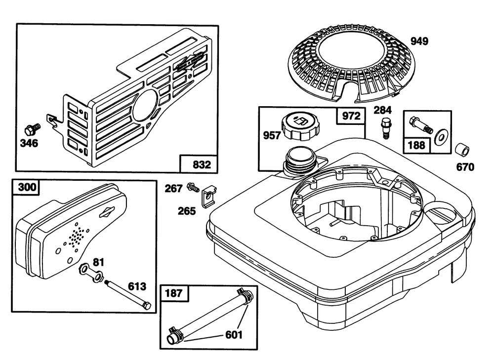 Engine Briggs & Stratton Model 122702-0182-01 Diagram and Parts List for 20902B 3900001 - 3999999 Toro Lawn Mower