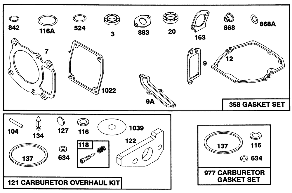 Engine Gts 150 77-9140 Diagram and Parts List for 22151 2000001 - 2999999 Toro Lawn Mower