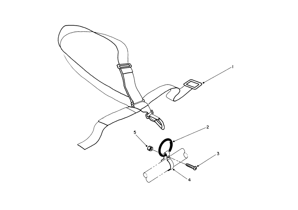 Deluxe Shoulder/Belt Harness (Optional) Diagram and Parts List for 51628 0000001 - 0999999 Toro Trimmer