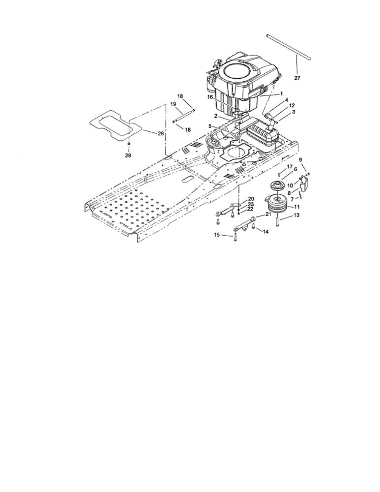 Engine And Clutch Assembly Diagram and Parts List for 74370 280000001-290999999 Toro Lawn Mower