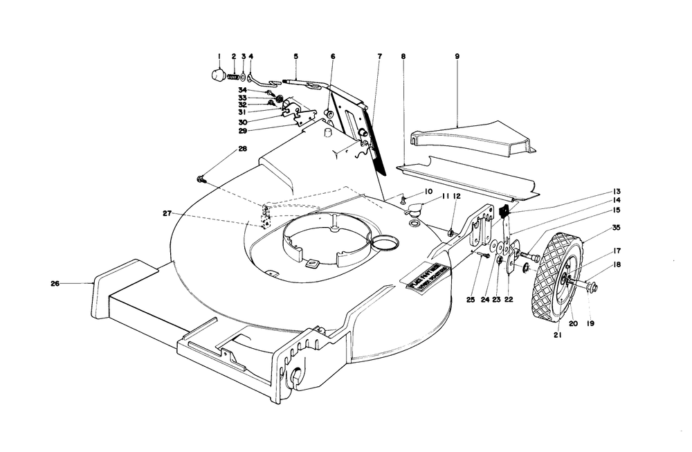 Housing Assembly Diagram and Parts List for 20456 6000001 - 6999999 Toro Lawn Mower