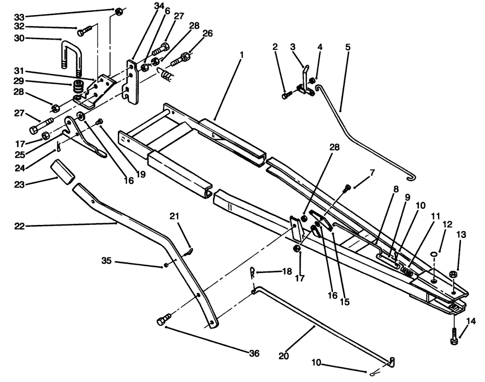 Frame Assembly Diagram and Parts List for 79251 49000001 - 49999999 Toro Snow Blower