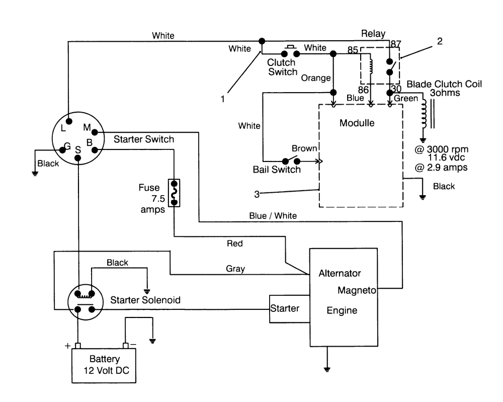 Electric Schematic Diagram and Parts List for 30180 490731 - 499999 Toro Lawn Tractor Accessories