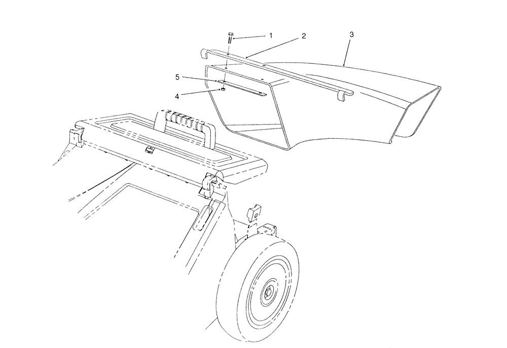 Side Discharge Chute Model No. 59112 (Optional) Diagram and Parts List for 26625BG 0000001 - 0999999 Toro Lawn Mower