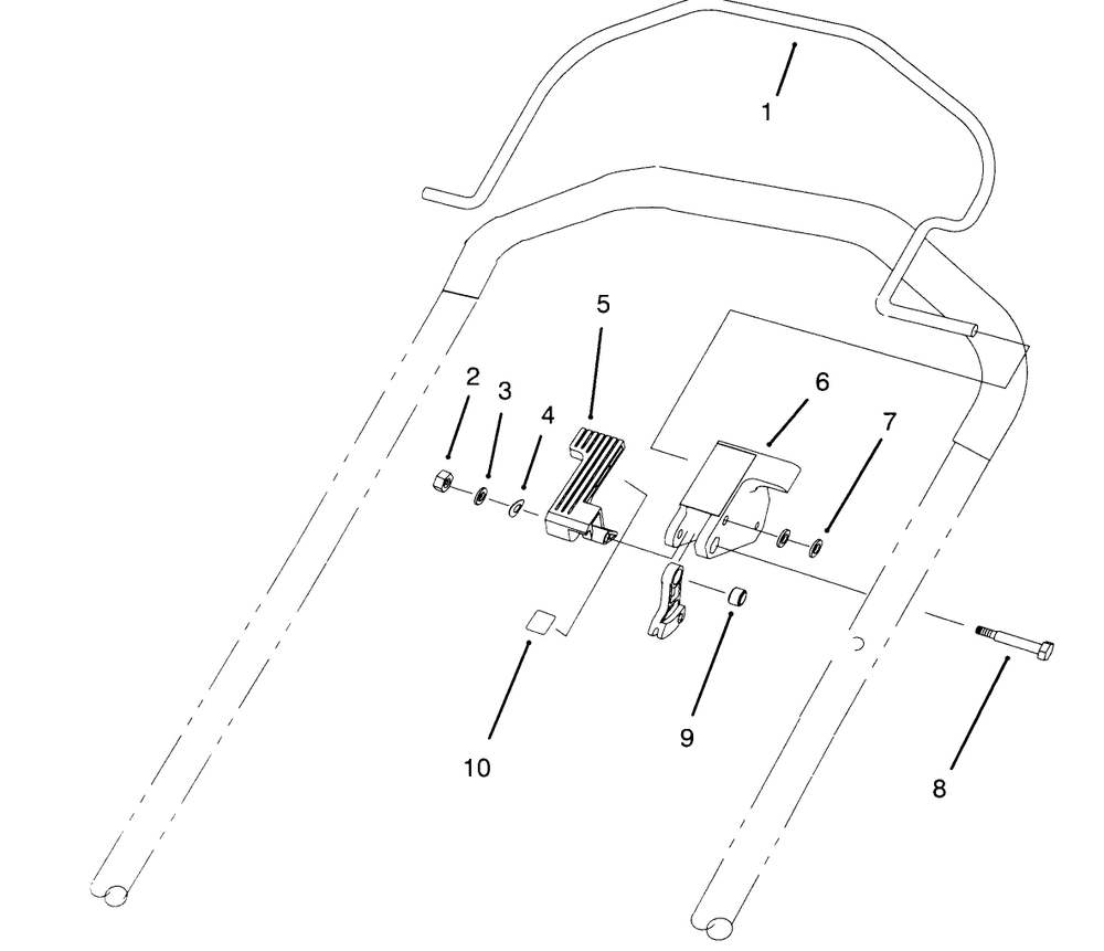 Control Assembly Diagram and Parts List for 20922BC 59000001 - 59999999 Toro Lawn Mower