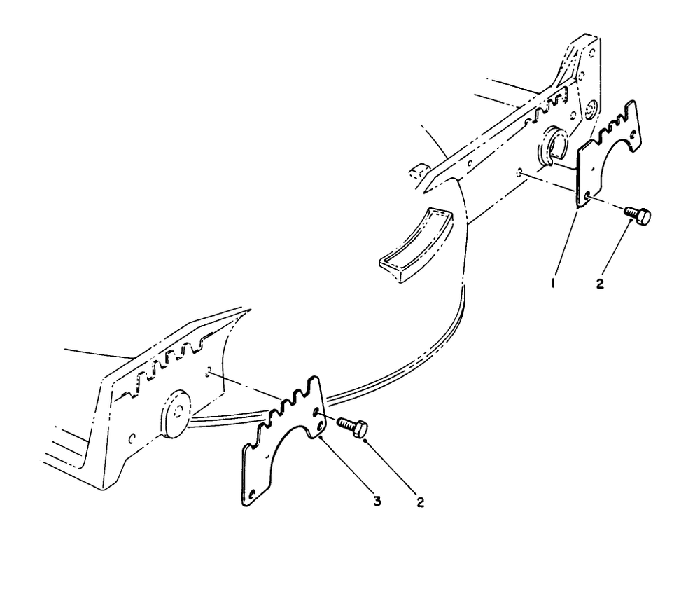 Wear Plate Model No. 49-4080 (Optional) Diagram and Parts List for 20622 0003102 - 0999999 Toro Lawn Mower