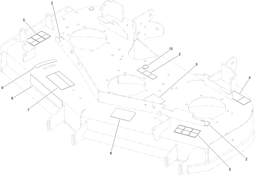 Deck Decal Assembly Diagram and Parts List for 74902TE (316000001-316999999)(2016) Toro Lawn Mower