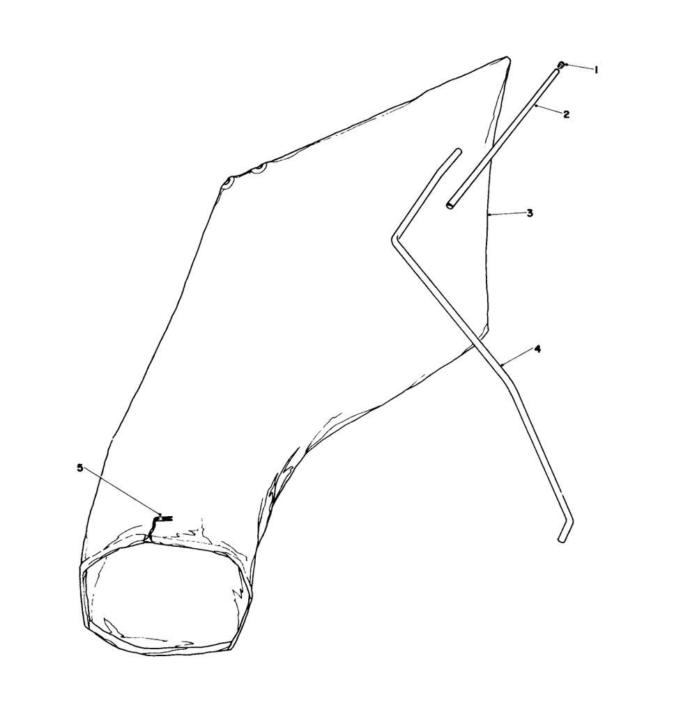 Giant Bagging Kit No. 29-9750 (Optional) Diagram and Parts List for 16785 6000001 - 6999999 Toro Lawn Mower