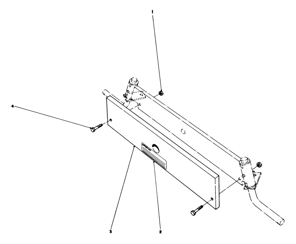 Counterweight Diagram and Parts List for 56044 8000001 - 8999999 Toro Lawn Tractor