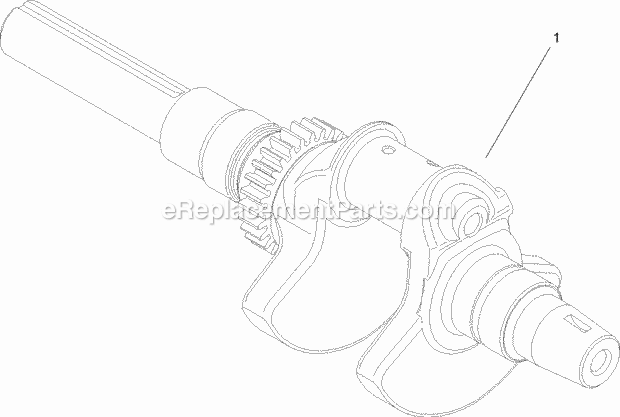 Crankshaft Assembly Kohler Ch740 0075 Diagram and Parts List for 74284 280000001-280999999 Toro Lawn Mower