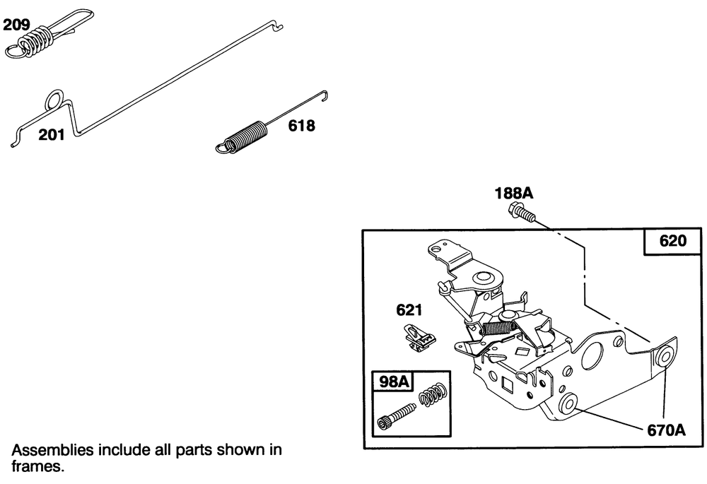 Engine Briggs & Stratton Model 127702-0115-01 Diagram and Parts List for 20908B 4900001 - 4999999 Toro Lawn Mower