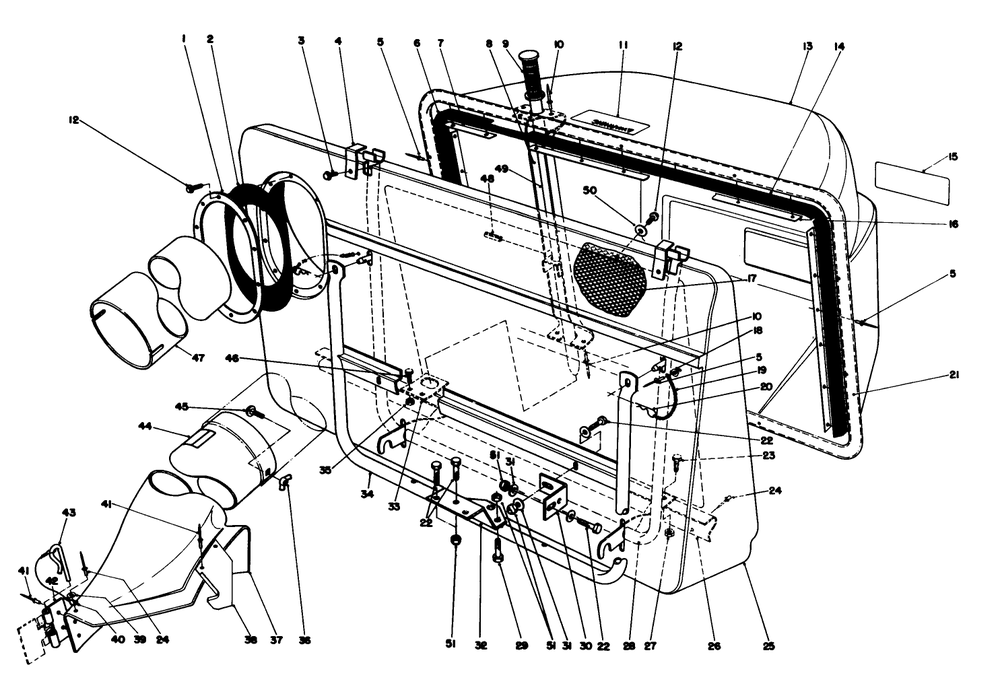 Easy-Empty Grass Catcher Model 59111 (Optional) Diagram and Parts List for 56138 6000001 - 6999999 Toro Lawn Tractor