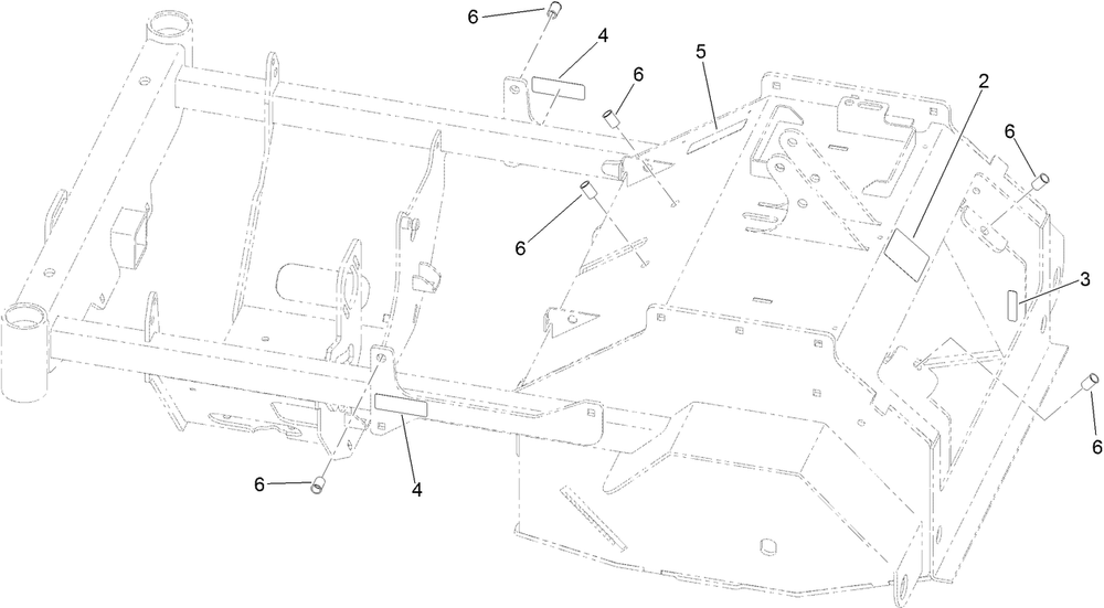 Main Frame Assembly Diagram and Parts List for 39517 400000000-999999999 Toro Aerator