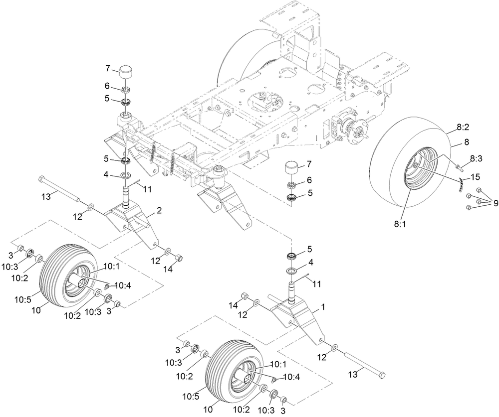 Wheel Assembly Diagram and Parts List for 34231 400000000-999999999 Toro Sprayer