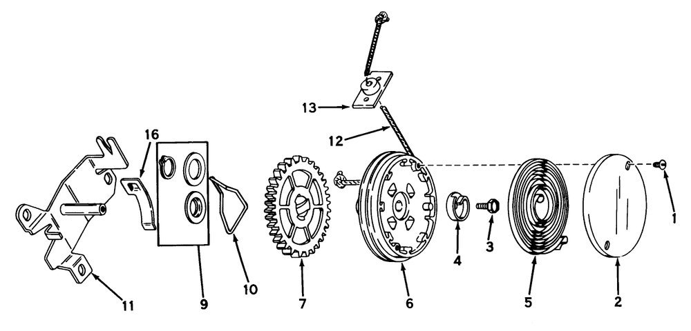 Rewind Starter No. 590450a Diagram and Parts List for 18171 1000001 - 1999999 Toro Lawn Mower