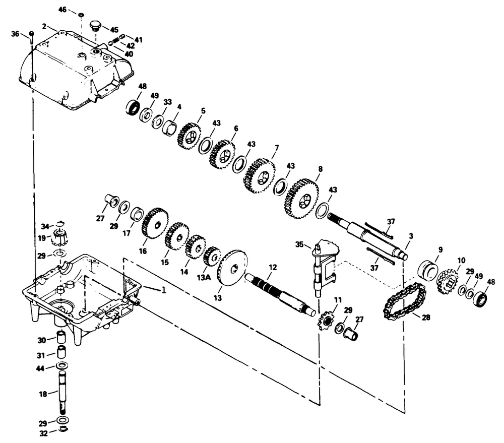 Peerless Transmission Model No. 700-039 Diagram and Parts List for 30180 390001 - 399999 Toro Lawn Tractor Accessories