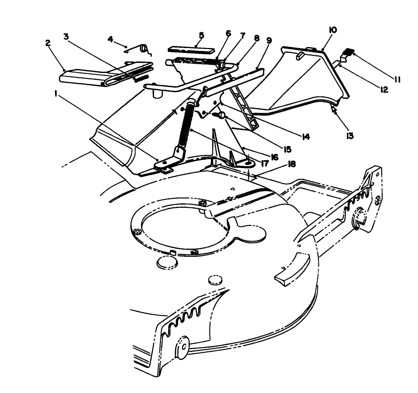 Recycler Bagging Klt Model No. 59174 Diagram and Parts List for 20107 1000001 - 1999999 Toro Lawn Mower