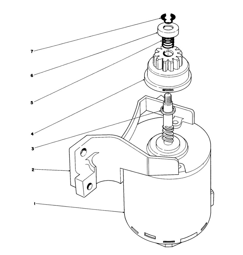 Starter Assembly Diagram and Parts List for 20574 8000001 - 8999999 Toro Lawn Mower