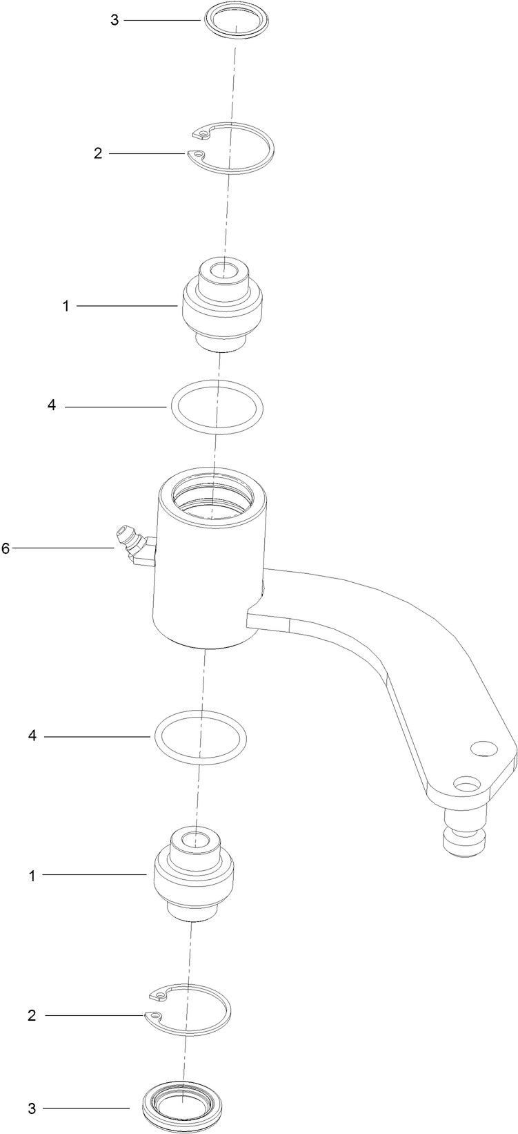 Short Idler Assembly Diagram and Parts List for 74313 402090000-403319680 Toro Lawn Tractor