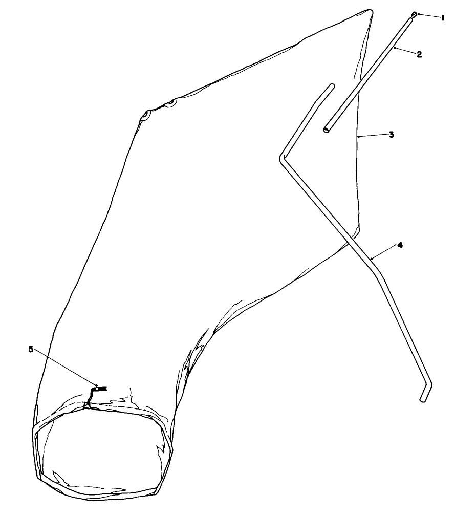 Giant Bagging Kit No. 29-9750 (Optional) Diagram and Parts List for 16297 0000001 - 0999999 Toro Lawn Mower
