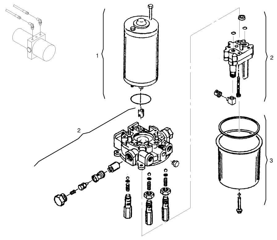 Pump Assembly Diagram and Parts List for 72102 7900001 - 7999999 Toro Lawn Tractor