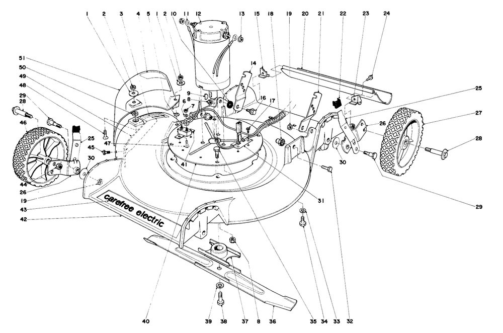 Housing Assembly Diagram and Parts List for 17002 5000446 - 5999999 Toro Lawn Mower