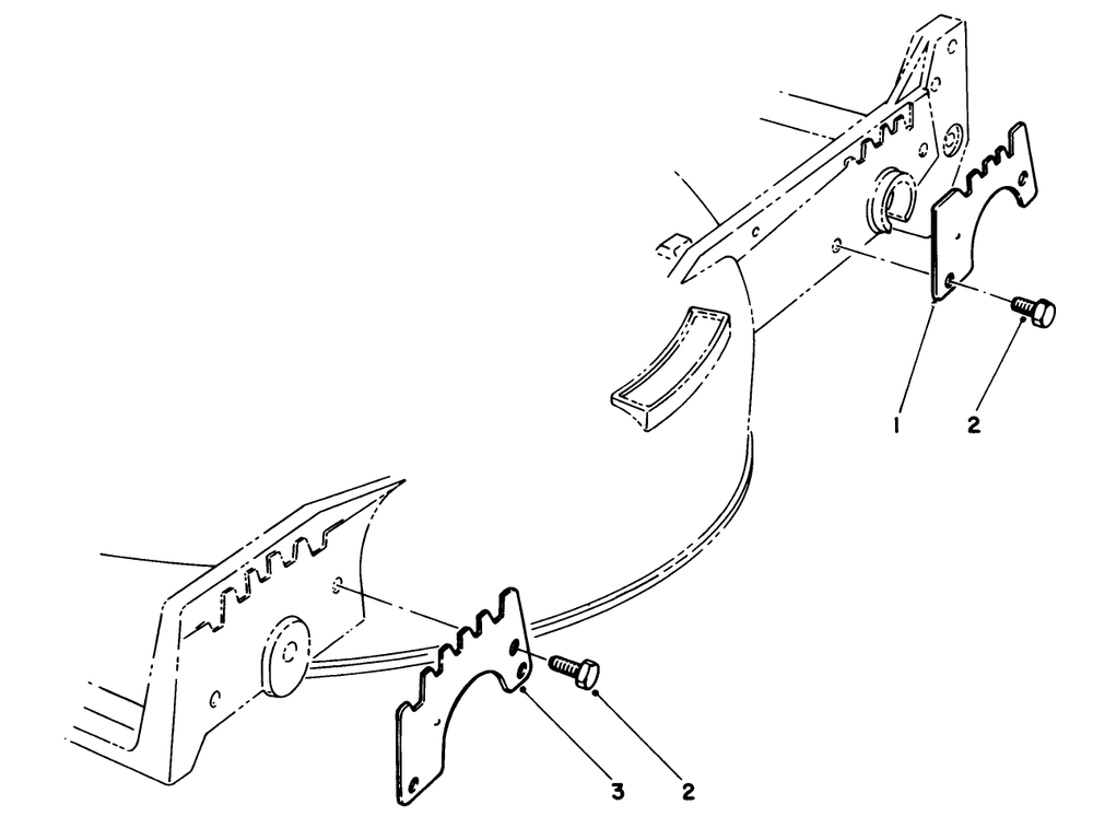 Wear Plate Kit No. 49-4080 (Optional) Diagram and Parts List for 20675 4000001 - 4999999 Toro Lawn Mower