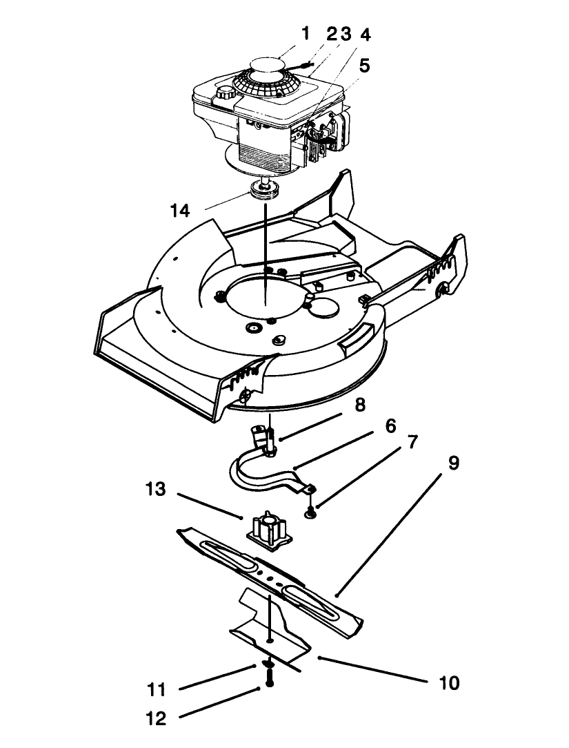 Engine Assembly Diagram and Parts List for 20434 4900001 - 4999999 Toro Lawn Mower