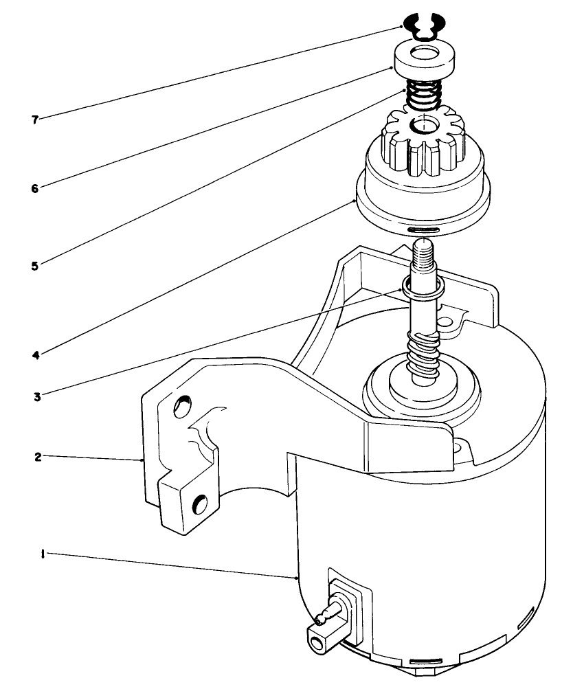 Starter Assembly Diagram and Parts List for 20574 5000001 - 5999999 Toro Lawn Mower
