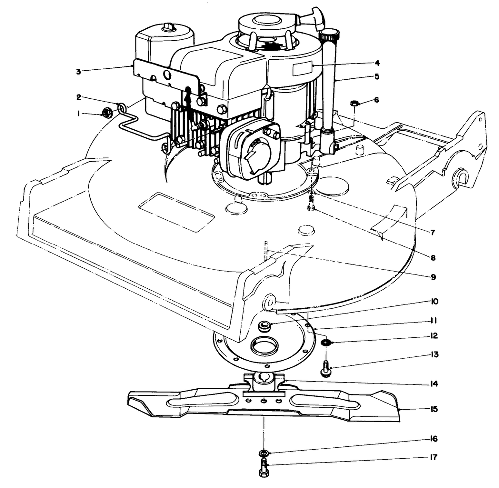 Engine Assembly (Model 22015) Diagram and Parts List for 22015 4000001 - 4999999 Toro Lawn Mower