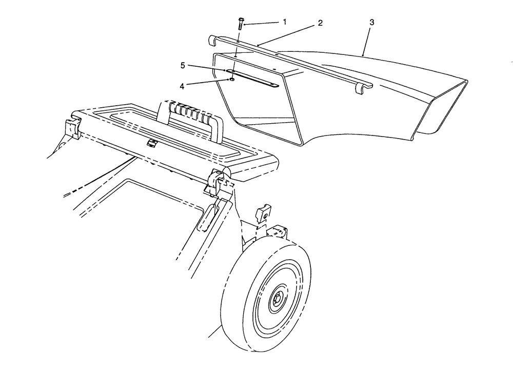 Side Discharge Chute Model No. 59112 (Optional) Diagram and Parts List for 26682 0000001 - 0999999 Toro Lawn Mower