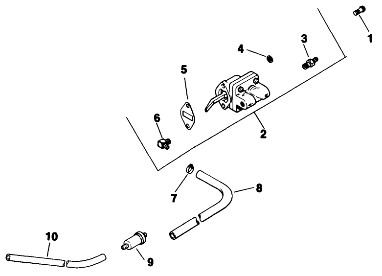 Fuel Pump-Engine Model No. Mv16s-Type 56519 Diagram and Parts List for 30180 200001 - 299999 Toro Lawn Tractor Accessories
