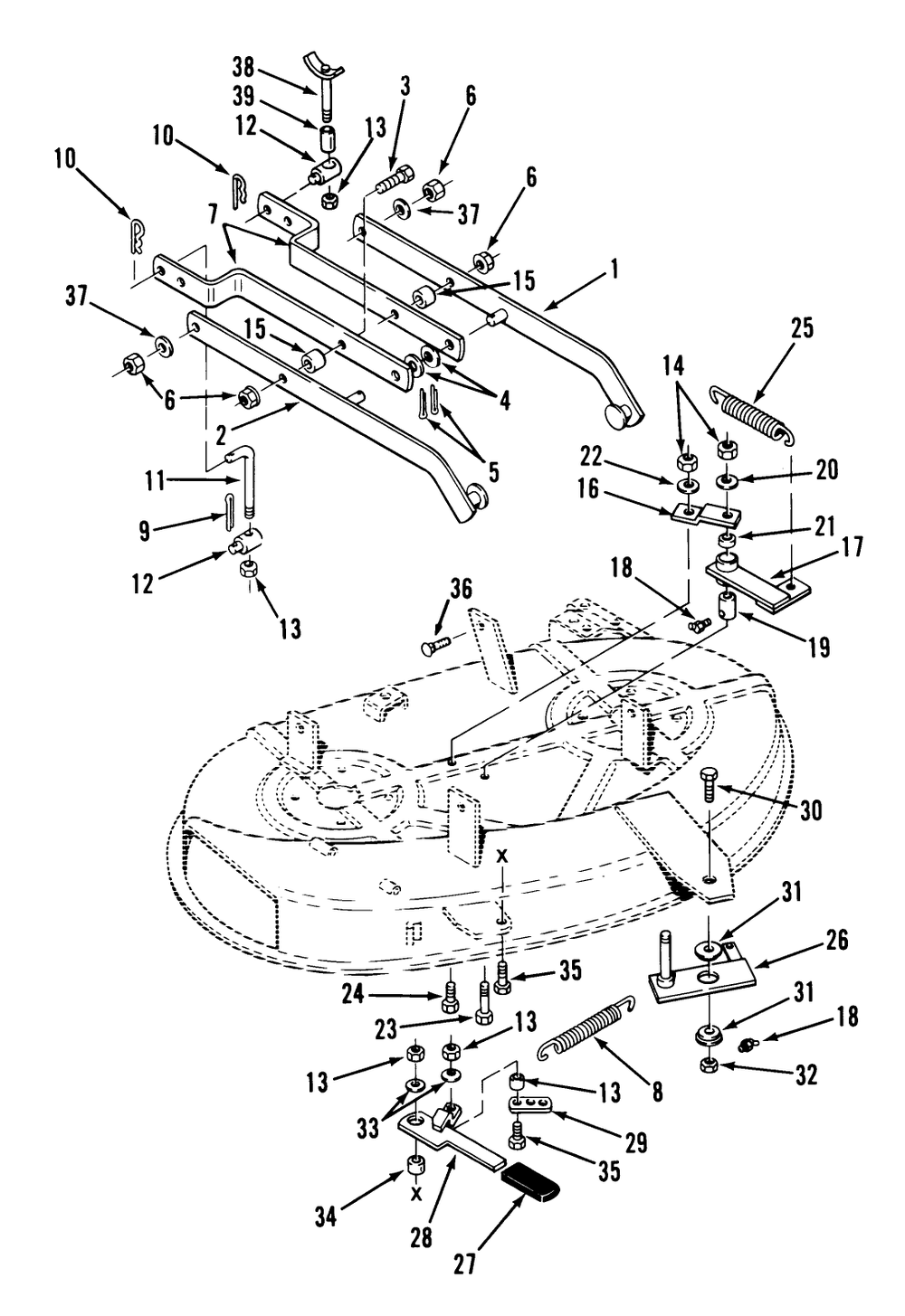 Side Discharge Mower-38 In. (97 Cm) Vehicle Identification Number 05-38sy01 Diagram and Parts List for 05-42SY01  Toro Lawn Mower