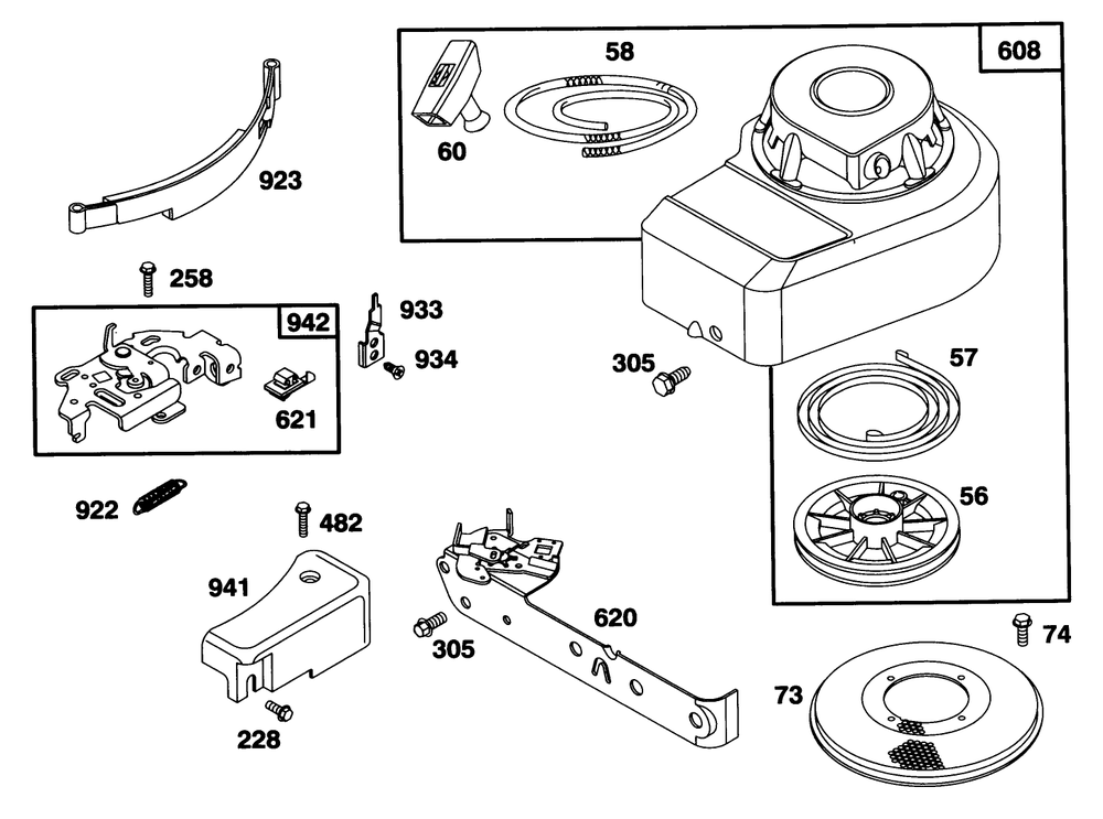 Engine Briggs & Stratton Model 95902-3153-01 Diagram and Parts List for 16410 3900001 - 3999999 Toro Lawn Mower