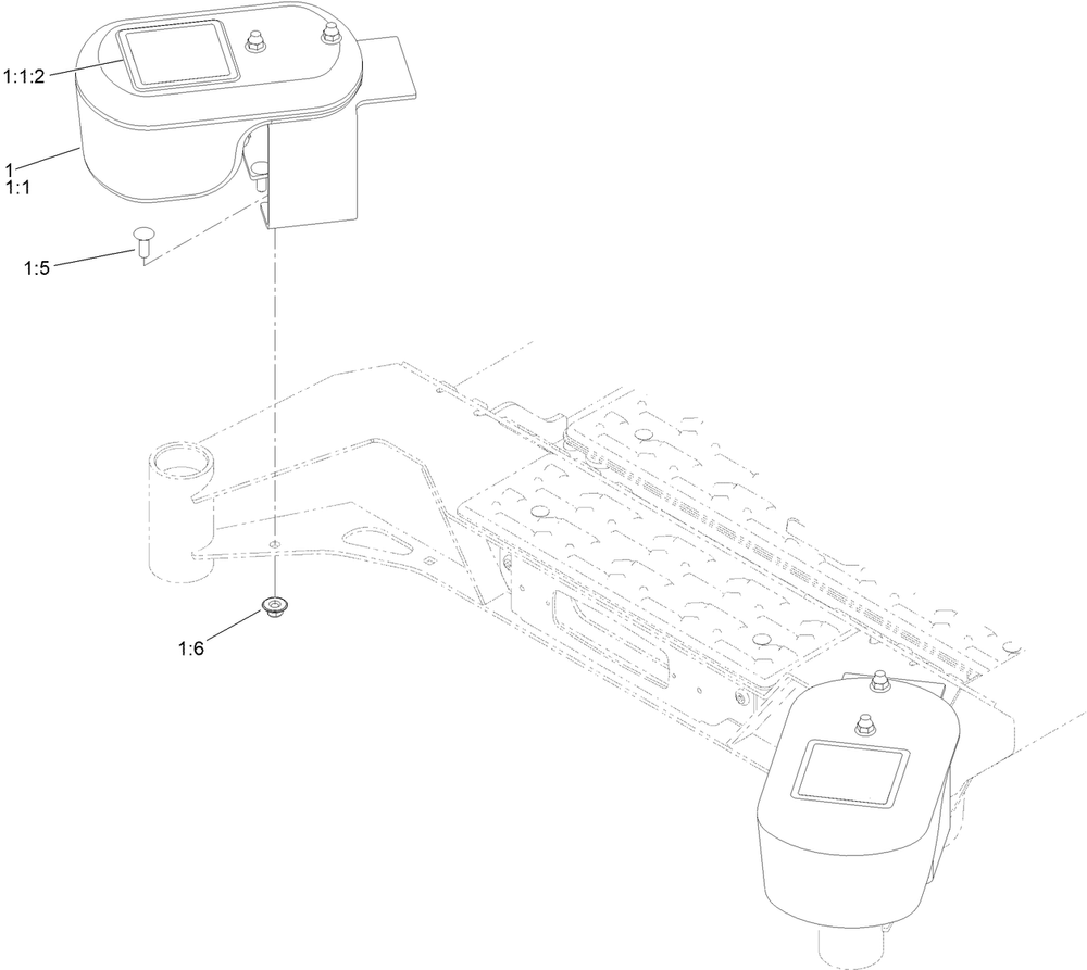 Weight Assembly Diagram and Parts List for 78439 400000000 - 999999999 Toro Lawn Tractor