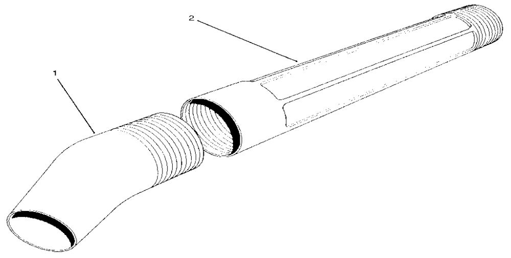 Blower Tube Assembly Diagram and Parts List for 850  Toro Leaf Blower / Vacuum