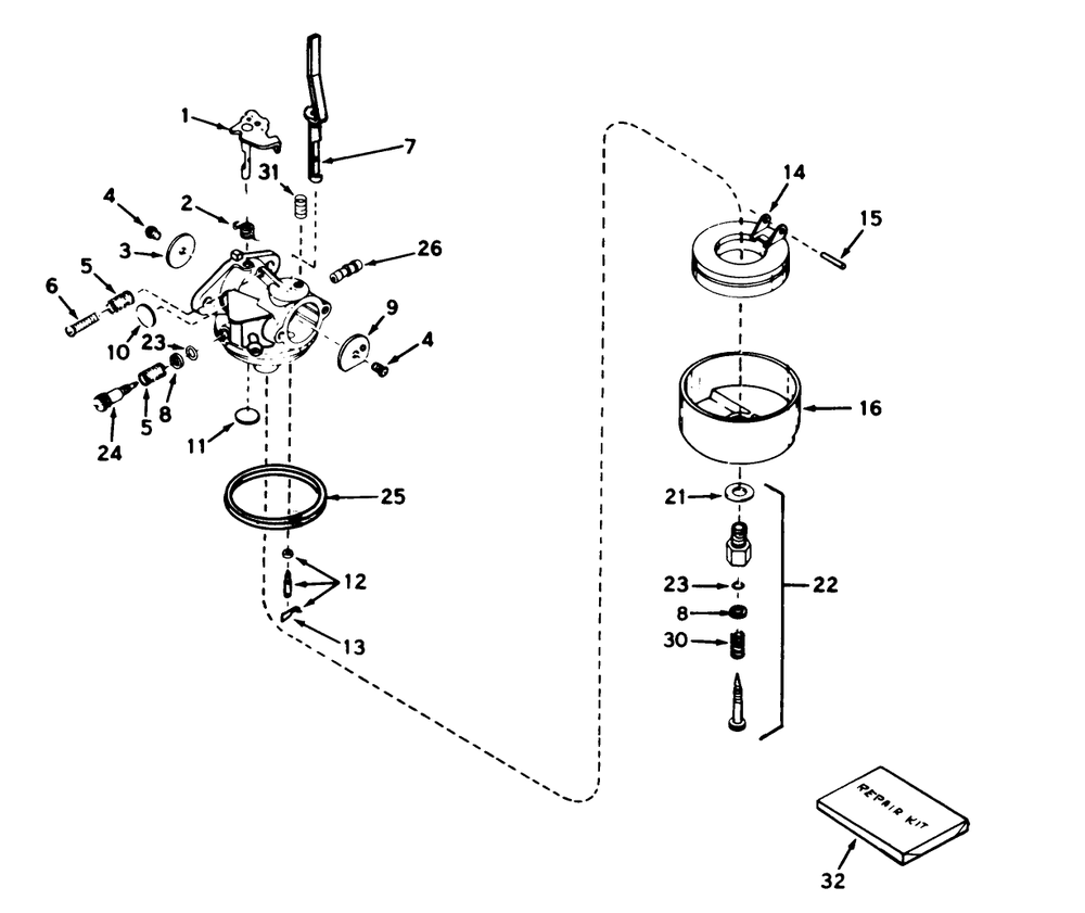Carburetor No. 631920 (7 H.P. Snowthrower Model No. 38050) Diagram and Parts List for 38040 8000001 - 8999999 Toro Snow Blower