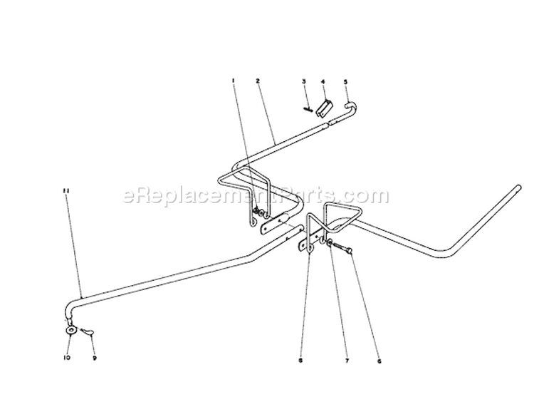 Hitch Kit Diagram and Parts List for 62912 1000001-1999999 - 1981 Toro Leaf Blower / Vacuum