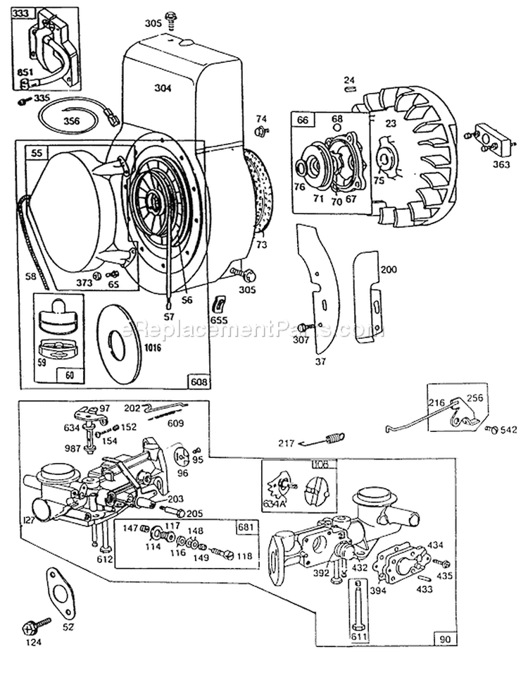 Page G Diagram and Parts List for 62912 2000001-2999999 - 1992 Toro Leaf Blower / Vacuum