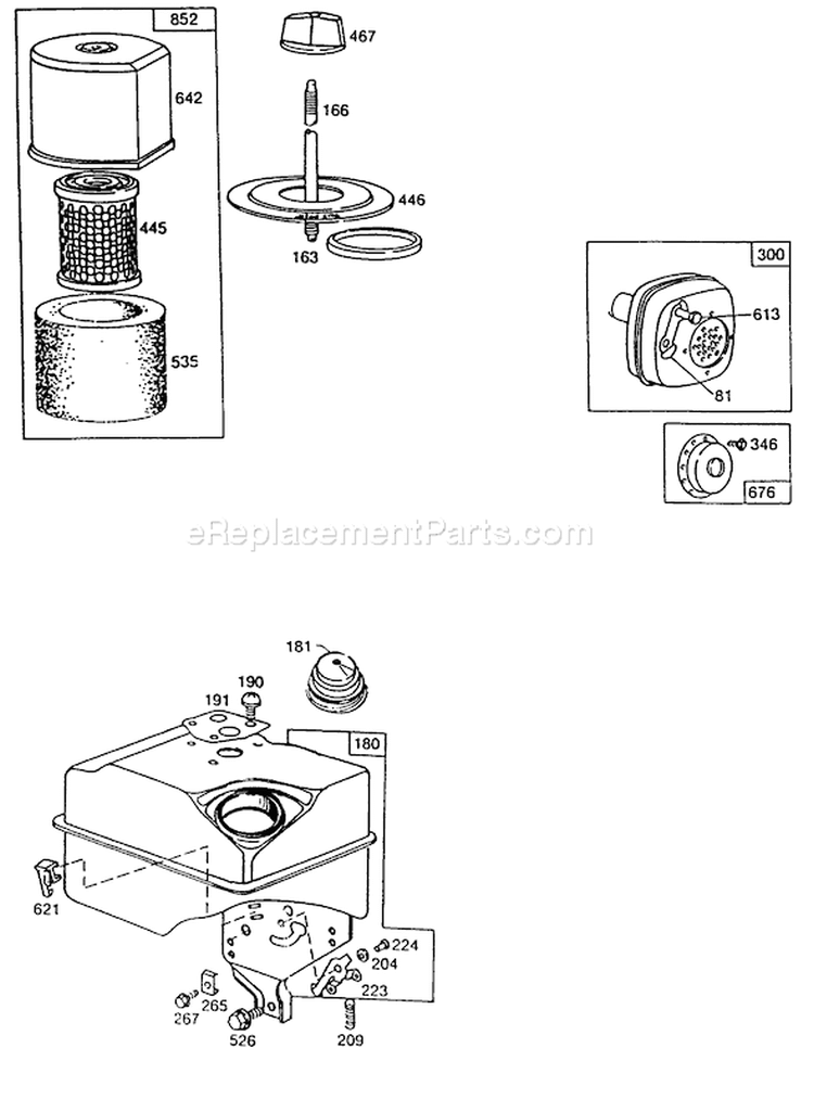 Page H Diagram and Parts List for 62912 2000001-2999999 - 1992 Toro Leaf Blower / Vacuum