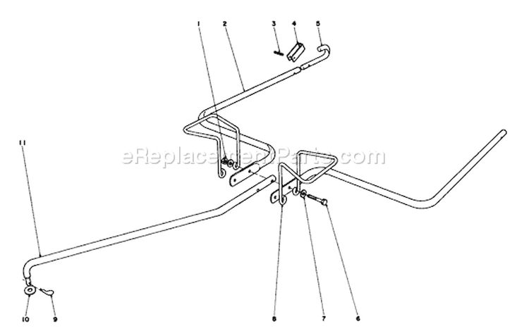 Hitch Kit Diagram and Parts List for 62912 2000001-2999999 - 1992 Toro Leaf Blower / Vacuum