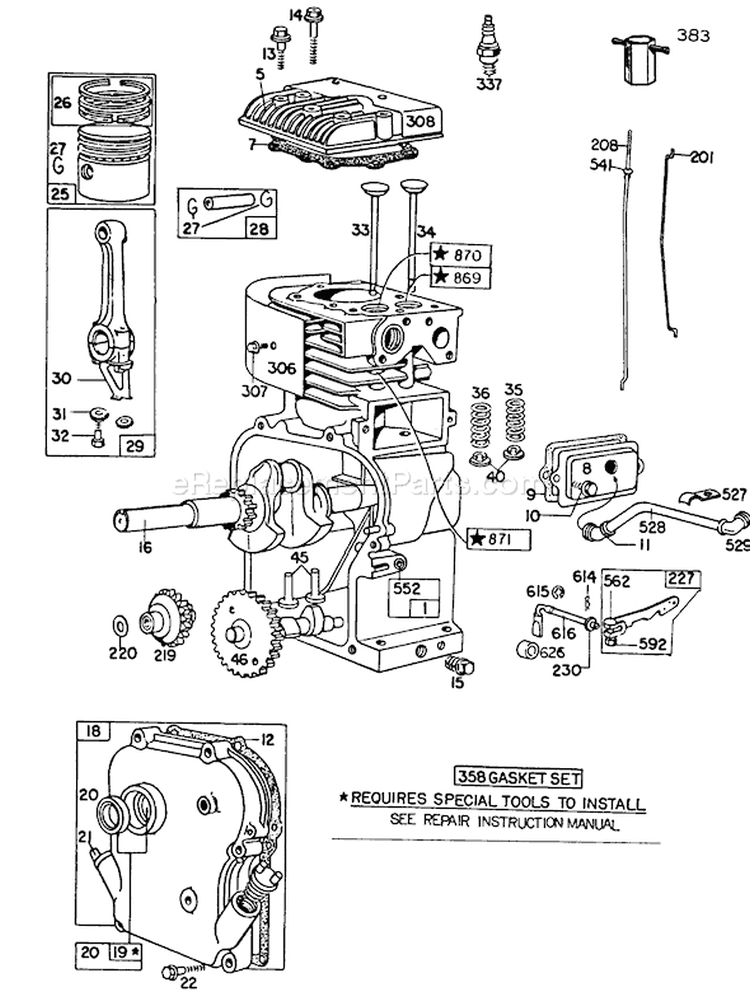 Page F Diagram and Parts List for 62923 4000001-4999999 - 1984 Toro Leaf Blower / Vacuum