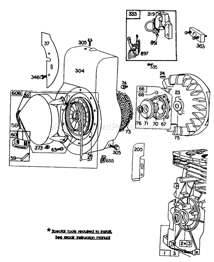 Page G Diagram and Parts List for 62923 4000001-4999999 - 1984 Toro Leaf Blower / Vacuum