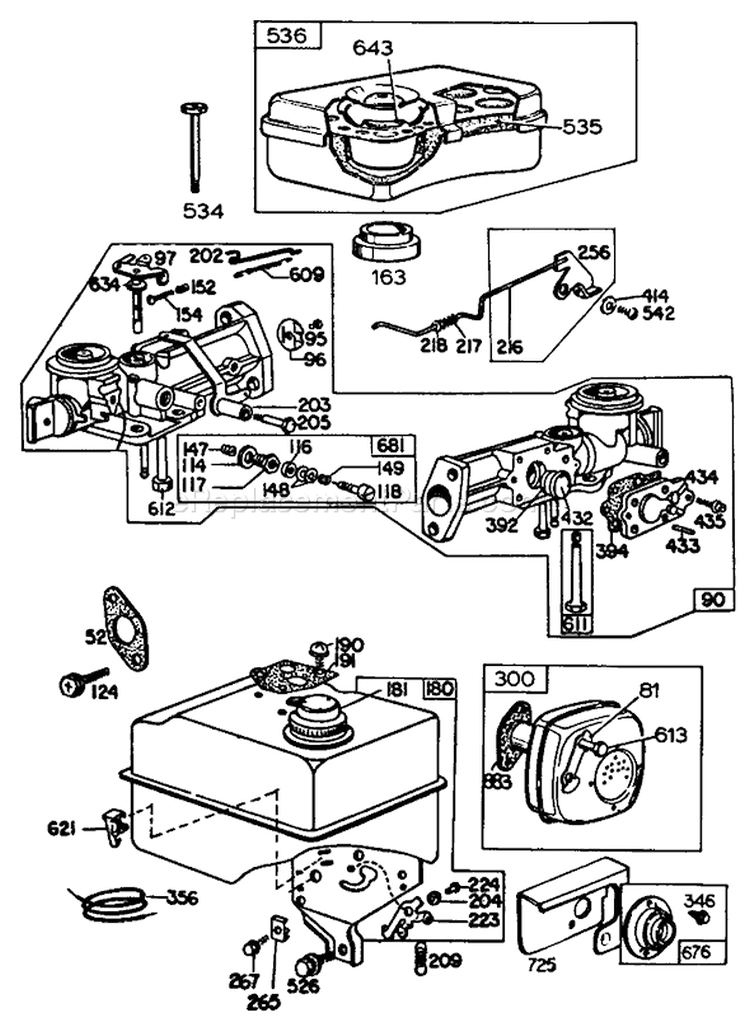 Page H Diagram and Parts List for 62923 4000001-4999999 - 1984 Toro Leaf Blower / Vacuum