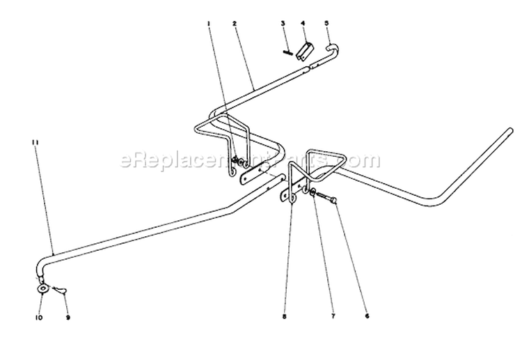 Hitch Kit Diagram and Parts List for 62923 4000001-4999999 - 1984 Toro Leaf Blower / Vacuum