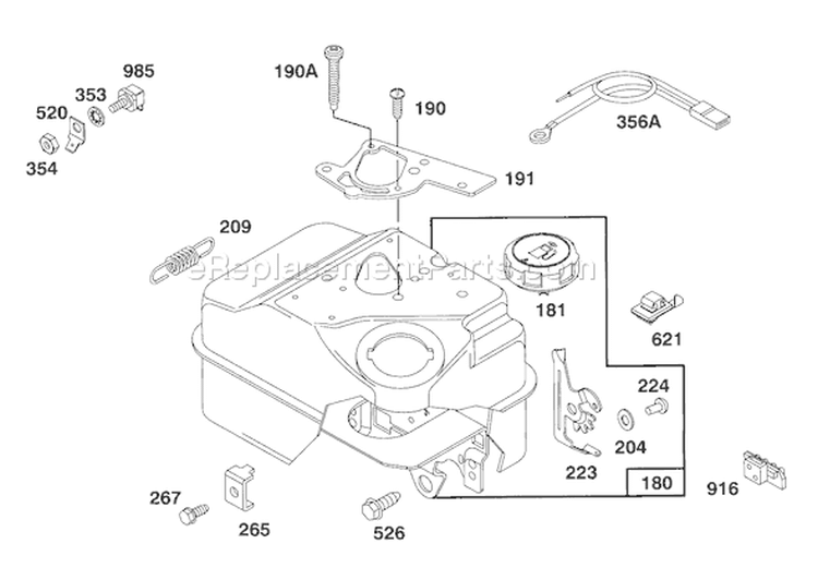 Page H Diagram and Parts List for 62923 4900001-4999999 - 1994 Toro Leaf Blower / Vacuum