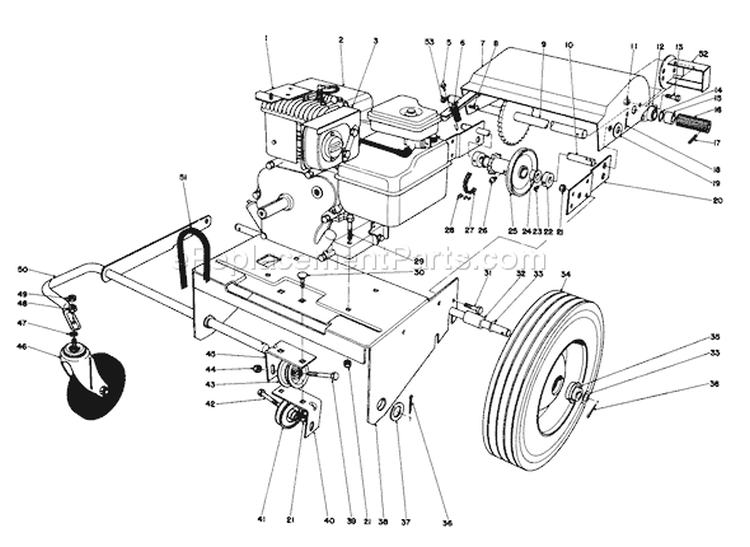 Page E Diagram and Parts List for 62923 5000001-5999999 - 1985 Toro Leaf Blower / Vacuum