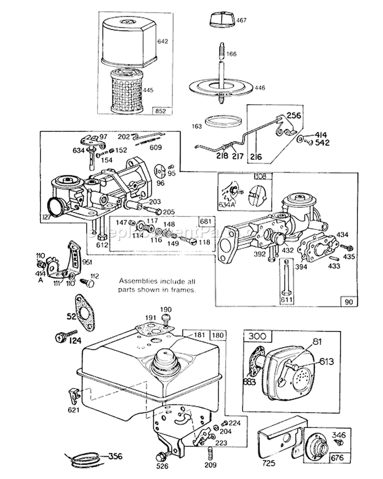 Page G Diagram and Parts List for 62912 6000001-6999999 - 1986 Toro Leaf Blower / Vacuum
