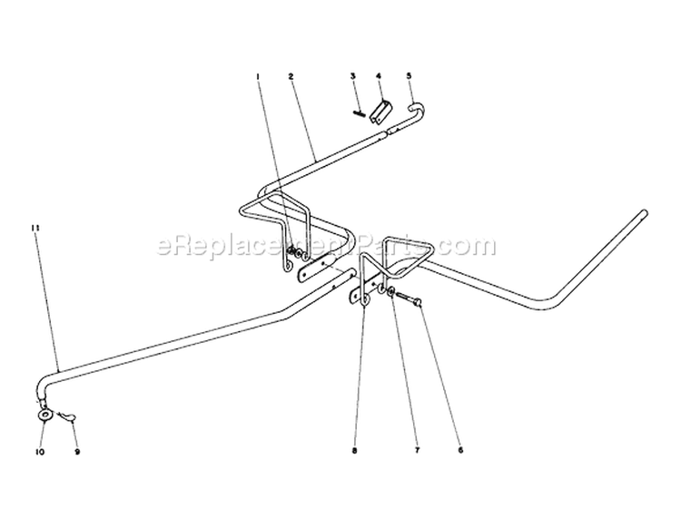 Hitch Kit Diagram and Parts List for 62912 6000001-6999999 - 1986 Toro Leaf Blower / Vacuum